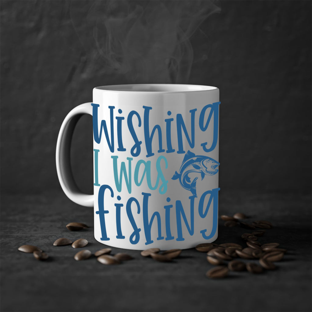 wishing i was fishing 191#- fishing-Mug / Coffee Cup