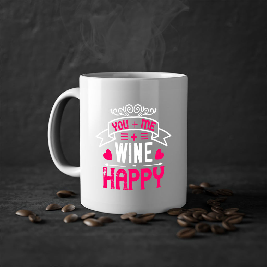you me wine happy 1#- valentines day-Mug / Coffee Cup